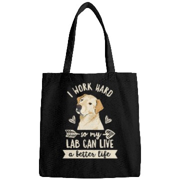 Discover Labrador Lab Dog Design for a Yellow Lab Owner Bags