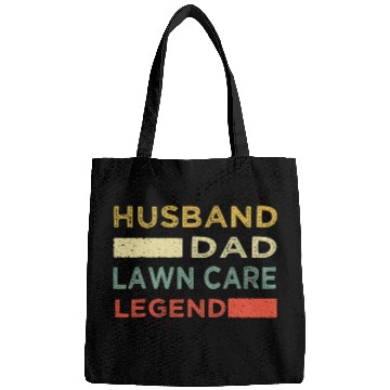 Discover Funny Mens Mowing Husband Dad Lawn Care Legend Yard Work 3 Bags