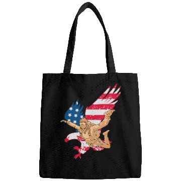 Discover Patriotic Skydiver US American Flag Freedom Skydiving Eagle Bags