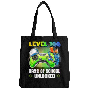 Discover Level 100 Days Of School Unlocked Gamer Video Games Boys 2 Bags