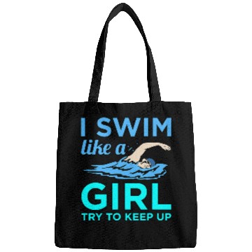 Discover Swimming Pool I Swim Like A Girl Swimmer Swimming Coachs Men Women Graphic Bags