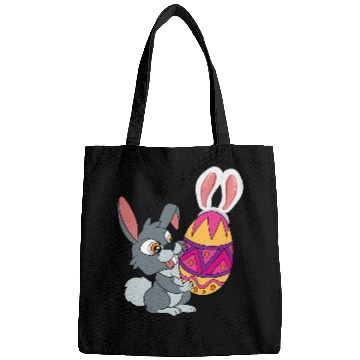 Discover Rabbits Happy Easter Cute Easter Egg Rabbit Bunny Lover Easter Bags