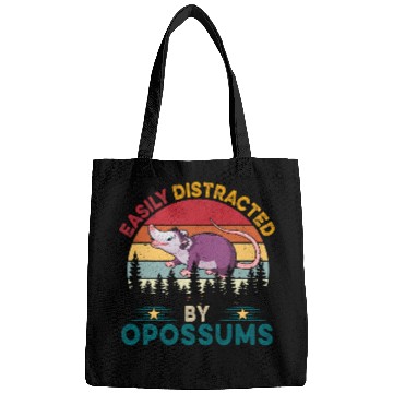 Discover vintages Retro Easily Distracted By Opossums Cute Opossum Bags