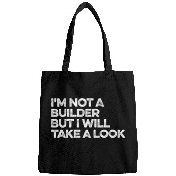 Discover Funny Builder For Men Handyman Dad Bags