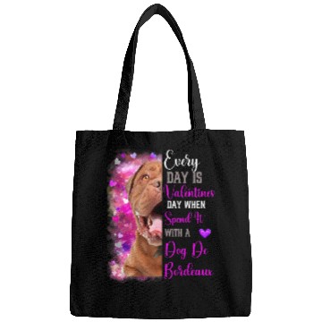 Discover Womens Dog De Bordeaux Mom Funny Valentines Day Dog Lovers Bags