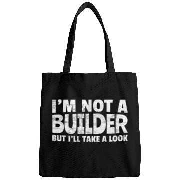 Discover Funny Builder For Men Handyman Bags
