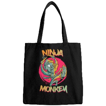 Discover Funny Ninja Monkey Martial Art Karate Monkey Banana Bags