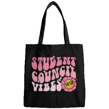Discover Groovy Student Council Vibes School Student Teacher Bags