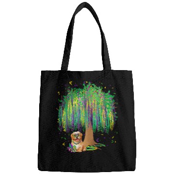 Discover Dog Havanese Mardi Gras Havanese Bead Tree Bourbon Street Bags