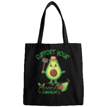 Discover Vegan Food And Avocado Lover Or Avocado Farmer Funny Bags