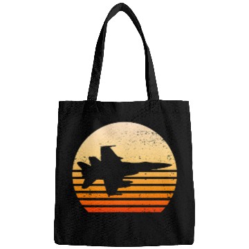 Discover Retro vintages Pilot Fighter Jet 2 Bags