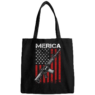 Discover MERICA Pro guns Rights 2nd Amendment AR15 USA Flag Bags