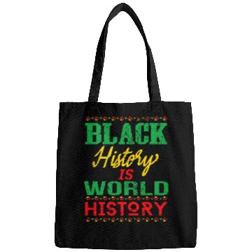 Discover Black History is World History Retro African American pride Bags
