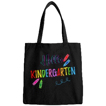 Discover Hello Kindergarten Crayons Teacher Student Back To School Bags