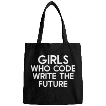 Discover Girl Coding Girls Who Code Write the Future Programmer Bags