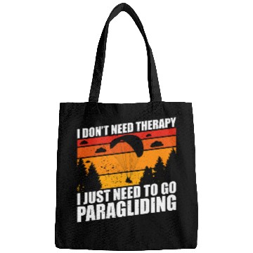 Discover Paraglider skydiving just need paramotor retro design Bags