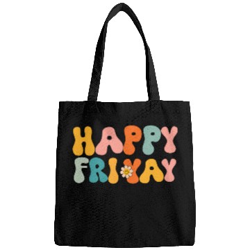 Discover Happy FriYay Friday Lovers Funny Teacher Friyay School Tee Bags