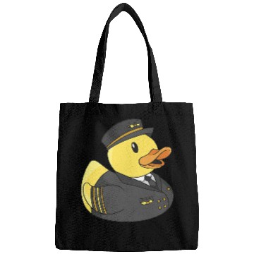 Discover Rubber Duck Pilot Aircraft Ducky Funny Rubber Duck Lover Bags