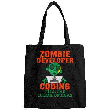 Discover Halloween Programmer Coder Software Web Developer Coding 1 Bags