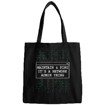 Discover Network Admin Maintain Ping Sysadmin IT Programmer Bags