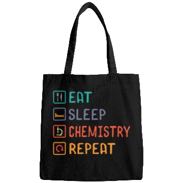 Discover Eat Sleep Chemistry Repeat Science Day Experiment Education Bags