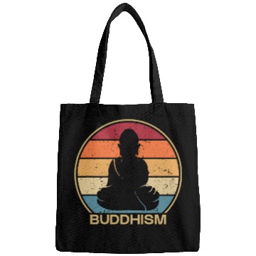 Discover Retro Buddhist Statue Symbol Priest Buddhism Bags