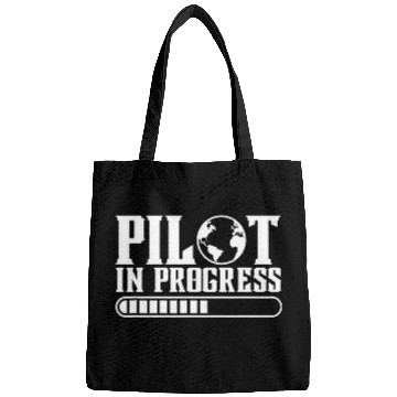 Discover Pilot In Progress Aviation Student Future Airline Captain Bags