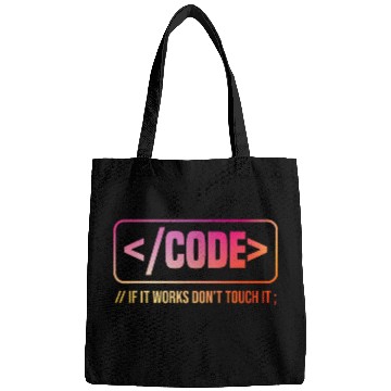 Discover Funny Code Quote Programming Developer Software Engineer Bags