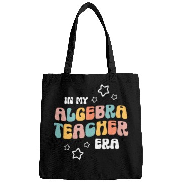 Discover Retro Boho Math Professor In My Algebra Teacher Era Bags