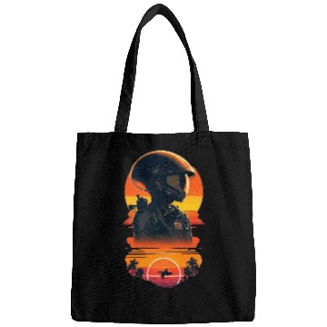 Discover vintages Sunset UFO Space Alien Pilot Bags