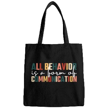 Discover All Behavior Is A Form Of Communication Retro SPED Teacher Bags