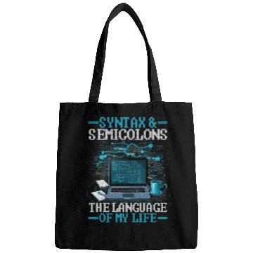 Discover Programming Syntax And Semicolons Software Developer Bags
