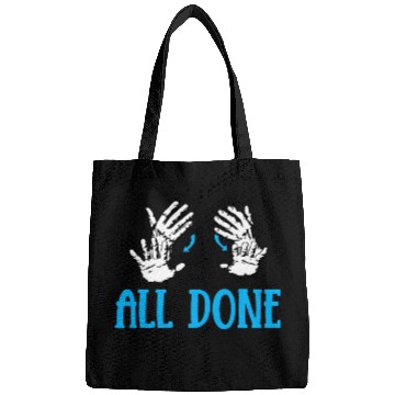 Discover All Done Sign Language Speech Pathology SPED Teacher Bags