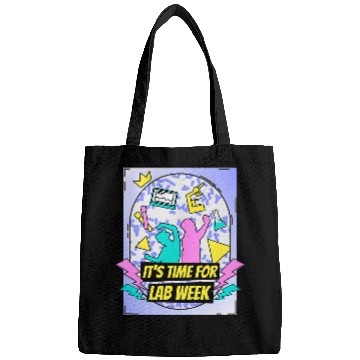 Discover Lab Week Laboratory Tech 90s Theme Technologist Scientist Bags