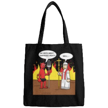 Discover Funny Catholic for Pope Skeptics Bags