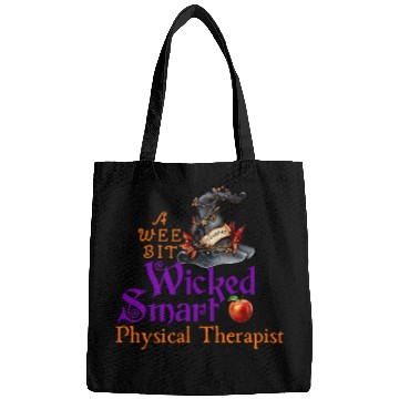 Discover Cute A Wee Bit Wicked Physical Therapist Halloween Bags