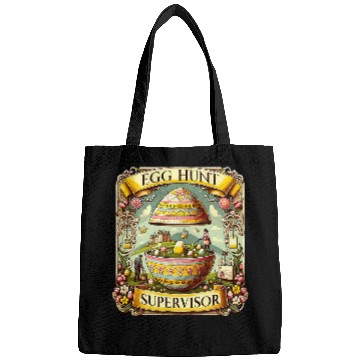 Discover Egg Hunt Supervisor Egg Hunting Party Mom Dad Easter Day Bags