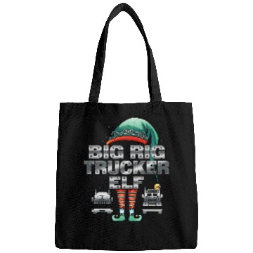 Discover Fun Christmas BIG RIG TRUCKER ELF Semi Truck Driver Bags