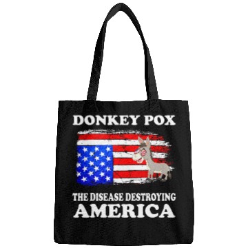 Discover Donkey Pox The Disease Destroying America Funny antis Biden 210 9 Bags
