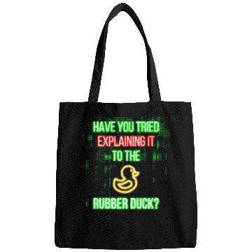 Discover have you tried explaining it to the rubber duck Bags