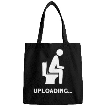 Discover Uploading downloading it nerd funny programmer Bags
