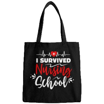 Discover nurses Student i survived nursing school essentials Bags