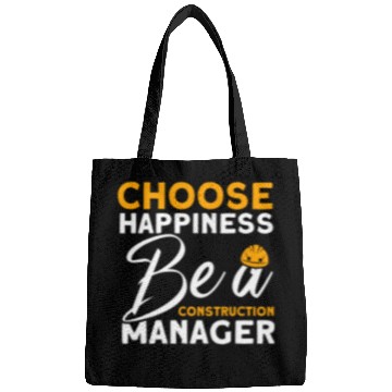 Discover Choose Happiness Construction Manager Builders Supervisor Bags