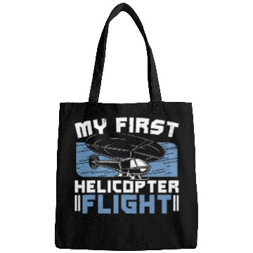 Discover My First Helicopter Flight Pilot Chopper Aviator Aviation Bags