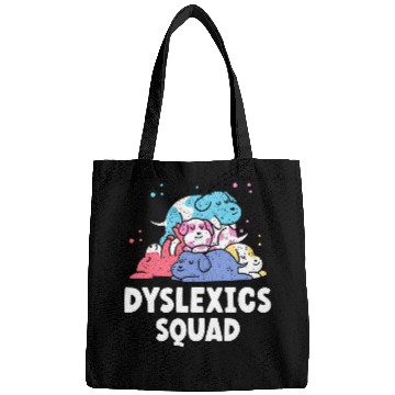 Discover Dyslexics Squad Speech Therapy Awareness Dyslexic Dyslexia Bags