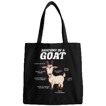 Discover Goats Lover Anatomy of a goat Bags