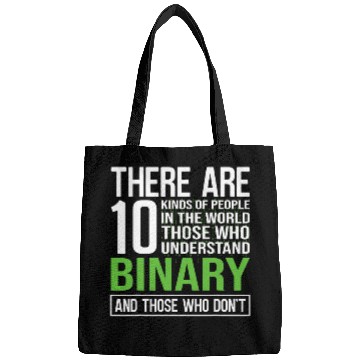 Discover Geek Binary Code Joke Programmer Bags