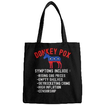 Discover Donkey Pox Conservative Republican antis Biden Donkeypox Bags