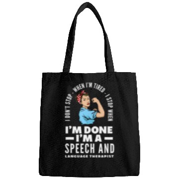 Discover Funny Speech Therapist Speech Language Pathologist SLP Bags
