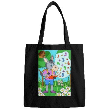 Discover Donkey reading a math book Bags